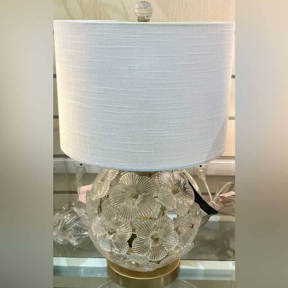 Rachel Zoe Small CRYSTALS FLORAL PETALS Lamp New with tags